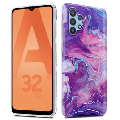 Samsung Galaxy A32 5G Plånboksfodral Skal (Lila)