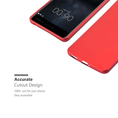 Skal Nokia 6 2017 Fodral Case (Röd)
