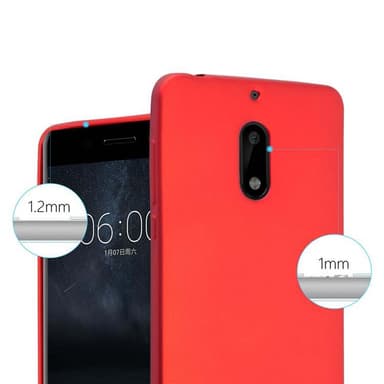 Skal Nokia 6 2017 Fodral Case (Röd)