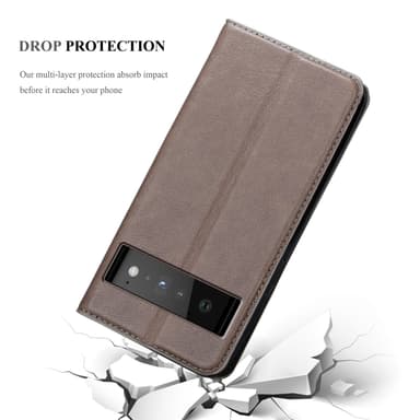 Google PIXEL 6 PRO Skal Fodral Case (Brun)