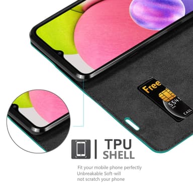 Samsung Galaxy A03s Skal Fodral Case (Turkos)