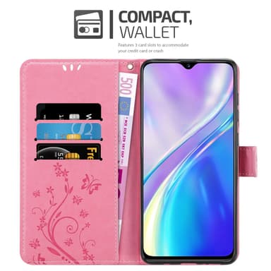 Realme X2 / XT / Oppo K5 Plånboksfodral Skal (Rosa)