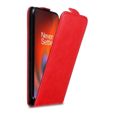 OnePlus Nord 2 5G Flipfodral Skal (Röd)