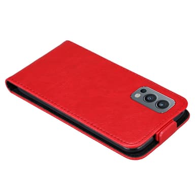 OnePlus Nord 2 5G Flipfodral Skal (Röd)
