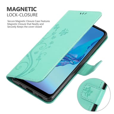 Oppo A53s Plånboksfodral Skal (Turkos)
