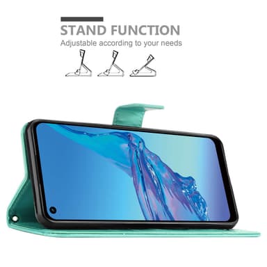 Oppo A53s Plånboksfodral Skal (Turkos)