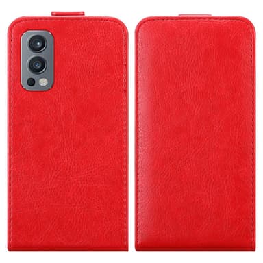 OnePlus Nord 2 5G Flipfodral Skal (Röd)
