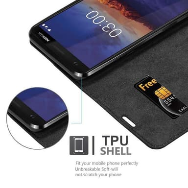 Nokia 3.1 Skal Fodral Case (Svart)