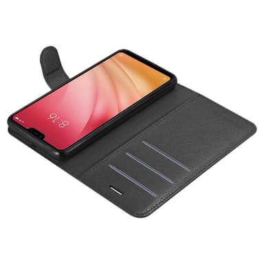 Xiaomi Mi 8 LITE Plånboksfodral Skal (Svart)