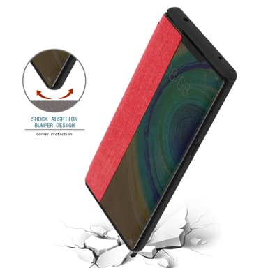 Huawei MATE 30 PRO Plånboksfodral Skal (Röd)