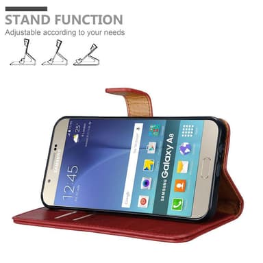 Samsung Galaxy A8 2015 Plånboksfodral Skal (Röd)