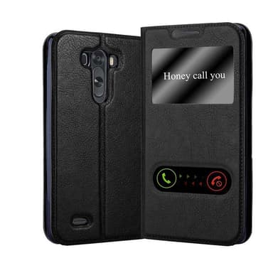 LG G3 Plånboksfodral Skal (Svart)