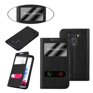 LG G3 Plånboksfodral Skal (Svart)