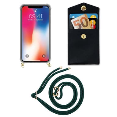 iPhone X / XS Skal Fodral Kedja (Grön)