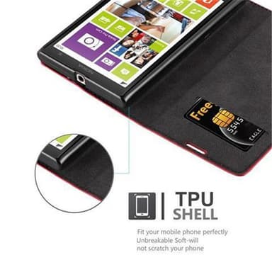 Nokia Lumia 1020 Skal Fodral Case (Röd)