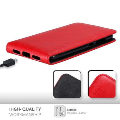 ZTE Blade V8 Flipfodral Skal (Röd)
