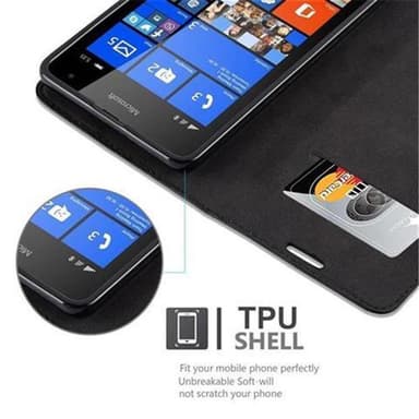 Nokia Lumia 535 Skal Fodral Case (Svart)