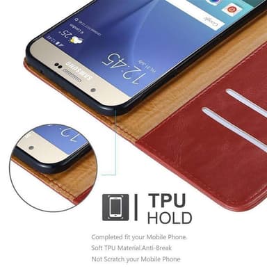 Samsung Galaxy A8 2015 Plånboksfodral Skal (Röd)