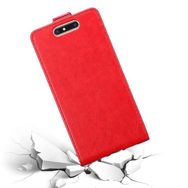 ZTE Blade V8 Flipfodral Skal (Röd)