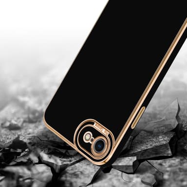 iPhone 7 / 7S / 8 / SE 2020 Skal Fodral Case (Svart)
