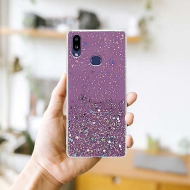 Samsung Galaxy A10s / M01s Skal Fodral Case (Lila)