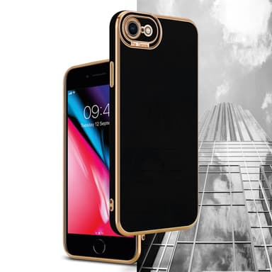 iPhone 7 / 7S / 8 / SE 2020 Skal Fodral Case (Svart)