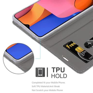 Samsung Galaxy A21 Plånboksfodral Skal (Grå)