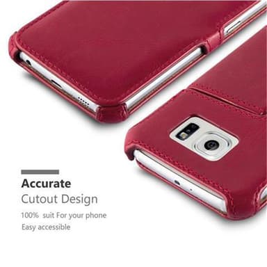 Skal Samsung Galaxy S6 Plånboksfodral (Röd)