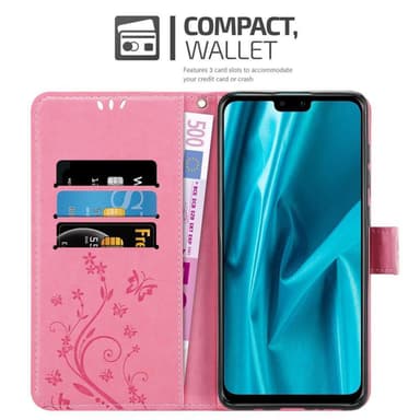 Huawei Y9 2019 Plånboksfodral Skal (Rosa)