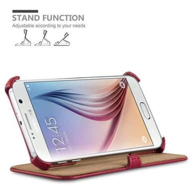 Skal Samsung Galaxy S6 Plånboksfodral (Röd)