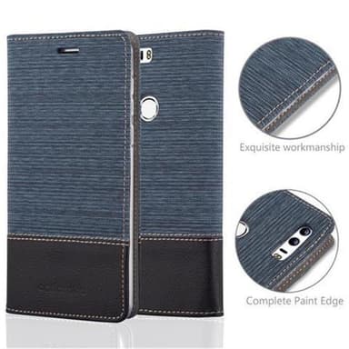 Honor 8 / 8 PREMIUM Plånboksfodral Skal (Blå)