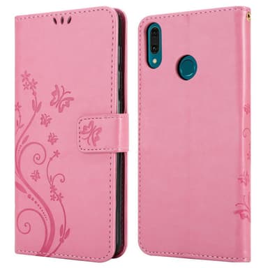 Huawei Y9 2019 Plånboksfodral Skal (Rosa)