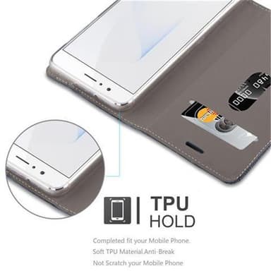 Honor 8 / 8 PREMIUM Plånboksfodral Skal (Blå)