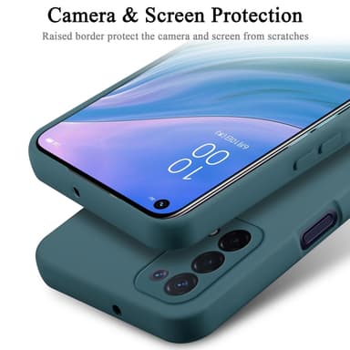 OPPO A54 5G / A74 5G Skal Fodral Case (Grön)