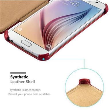 Skal Samsung Galaxy S6 Plånboksfodral (Röd)