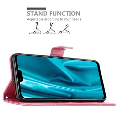 Huawei Y9 2019 Plånboksfodral Skal (Rosa)