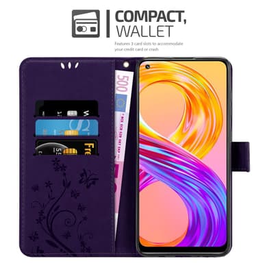 Realme 8 4G / 8 PRO Plånboksfodral Skal (Lila)