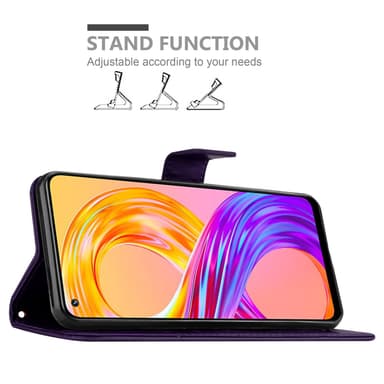 Realme 8 4G / 8 PRO Plånboksfodral Skal (Lila)