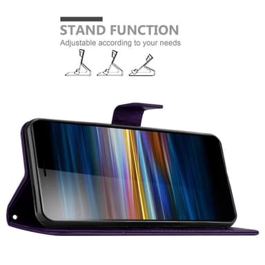 Sony Xperia L3 Plånboksfodral Skal (Lila)