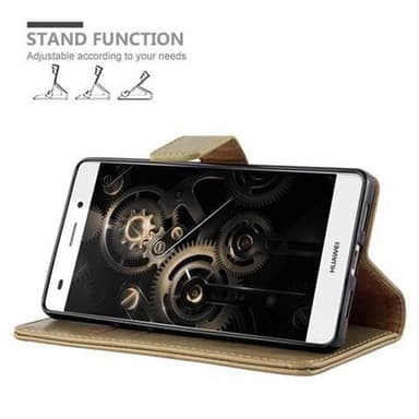 Huawei P8 LITE 2015 Plånboksfodral Skal (Brun)