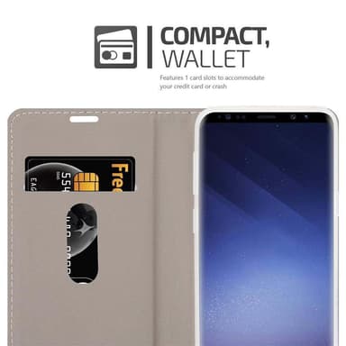 Samsung Galaxy S9 PLUS Plånboksfodral Skal (Grå)
