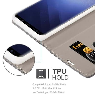 Samsung Galaxy S9 PLUS Plånboksfodral Skal (Grå)