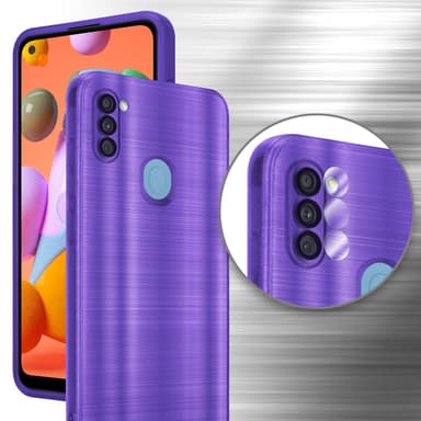 Samsung Galaxy A11 / M11 Skal Fodral Case (Lila)