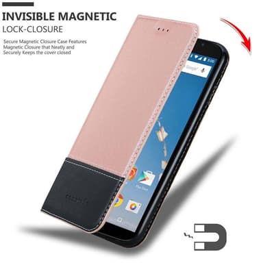 Motorola Google NEXUS 6 Skal Fodral Case (Rosa)