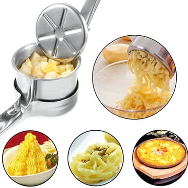 Potatismosare i rostfritt stål Spätzlepress (Silver)