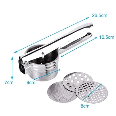 Potatismosare i rostfritt stål Spätzlepress (Silver)