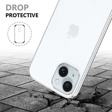 Skal iPhone 15 Fodral Case (Genomskinlig)