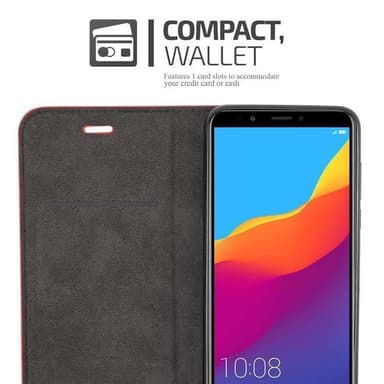 Honor 7C / Huawei Y7 2018 Skal Fodral Case (Röd)