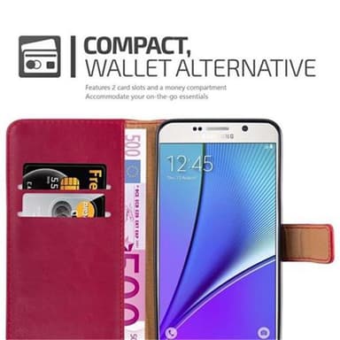 Samsung Galaxy NOTE 5 Plånboksfodral Skal (Röd)