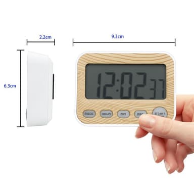 Kökstimer Korttimer Äggtimer med LCD-display Stoppur